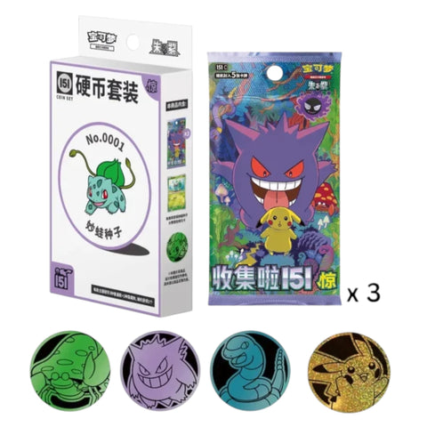 Pokemon 151 Collect Surprise Coin Set Box (Chinese)