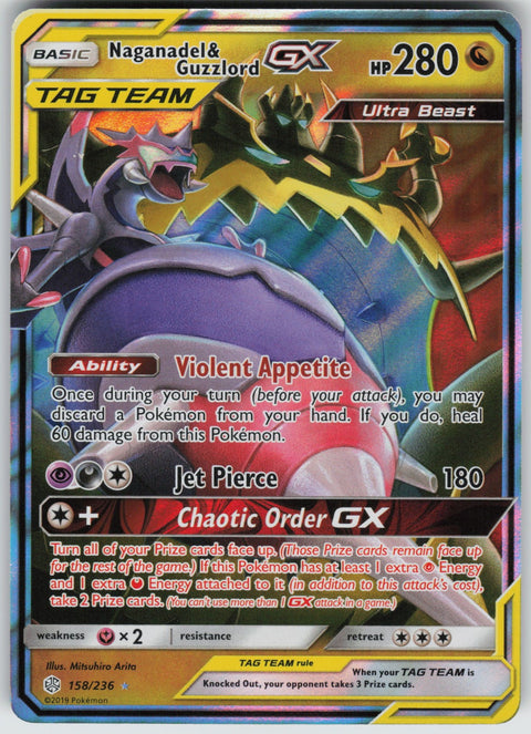 Naganadel & Guzzlord GX 158/236 NM