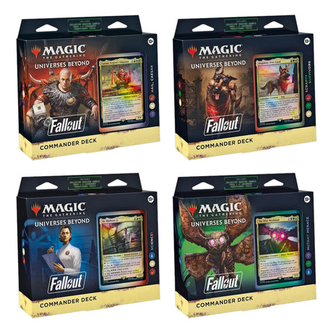 Magic: The Gathering Universes Beyond Fallout Commander Deck (set of 4)