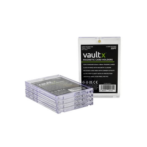 Vault X Magnetic Card Holders 35pt (5 Pack)