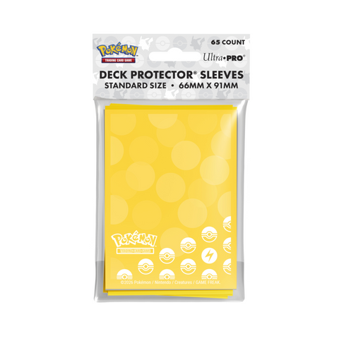 Ultra Pro Pokemon Lightning Energy Deck Protector Sleeves 65 Count