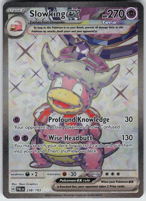 slowking ex pokemon card AGS (EX-MT 6) #14 Psychic / 270 / Stage 1 Attack 1 Slowking ex - 238/193 Full