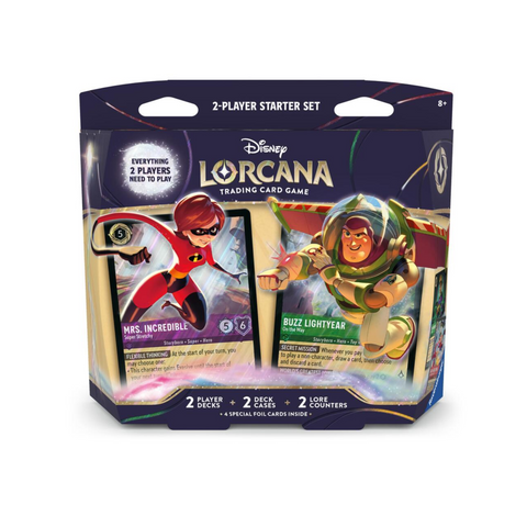 Disney Lorcana Elastigirl & Buzz Lightyear 2-Player Starter Deck   TheTcgCollect
