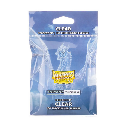 Dragon Shield Perfect Fit Clear Thick Inner Sleeves 100 Count