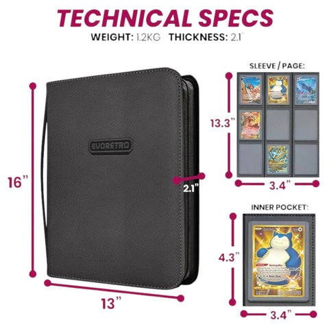 EVORETRO Shield+ Toploader Binder