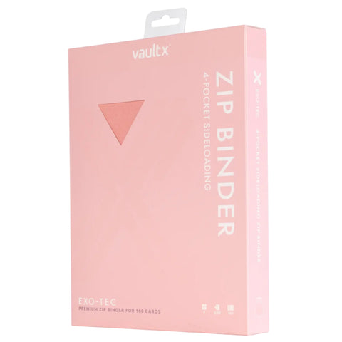 Vault X Exo-Tec Zip Binder Just Pink 4-Pocket