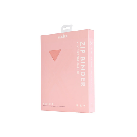 Vault X Exo-Tec Zip Binder Just Pink 4 Pocket