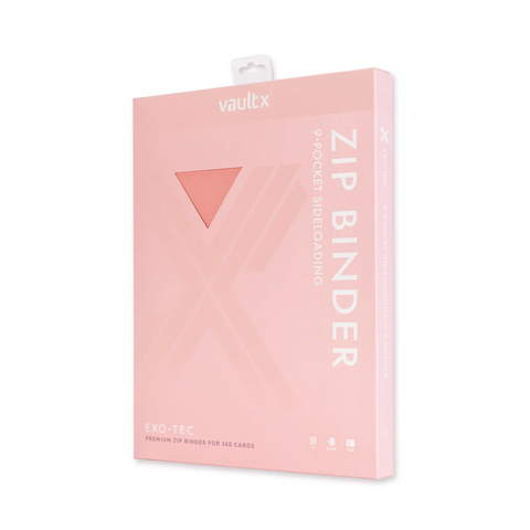 Vault X Exo-Tec Zip Binder Just Pink 9-Pocket