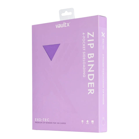 Vault X Exo-Tec Zip Binder Just Purple 4-Pocket