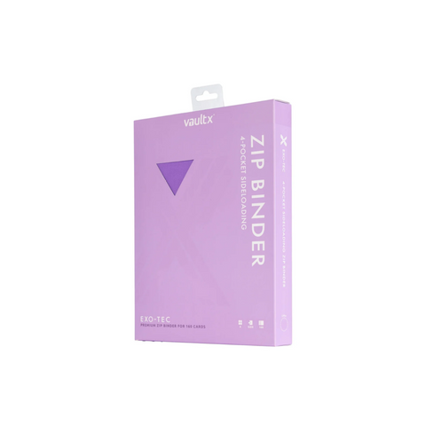 Vault X Exo-Tec Zip Binder Just Purple 4-Pocket