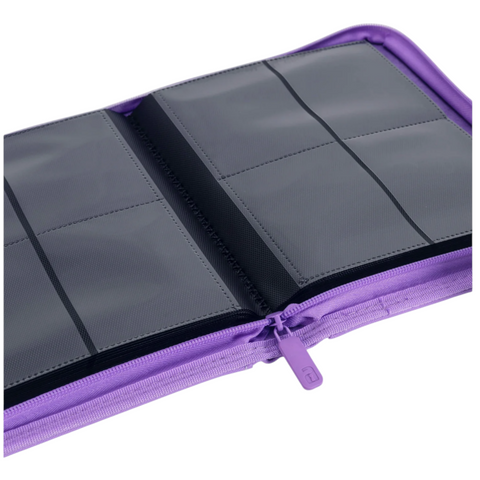 Vault X Exo-Tec Zip Binder Just Purple 4-Pocket