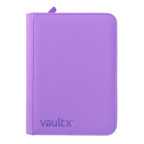 Vault X Exo-Tec Zip Binder Just Purple 4-Pocket