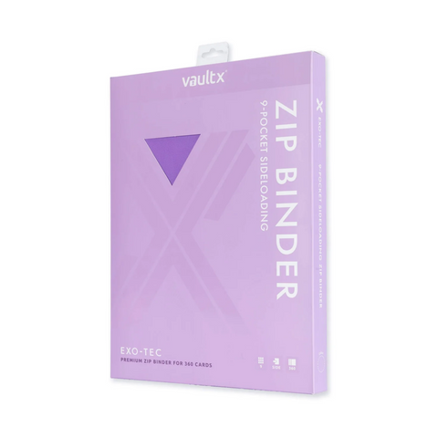 Vault X Exo-Tec Zip Binder Just Purple 9-Pocket