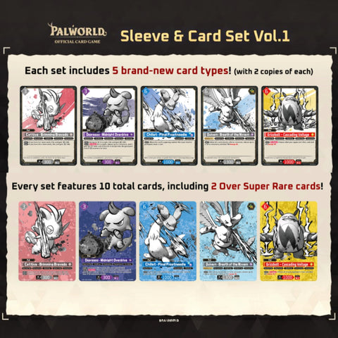 Palworld Offical Card Game: Sleeve & Card Set Vol. 1