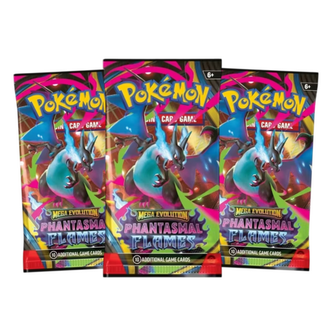 phantasma flames booster box Pokemon Phantasmal Flames 3-Booster Pack Bundle