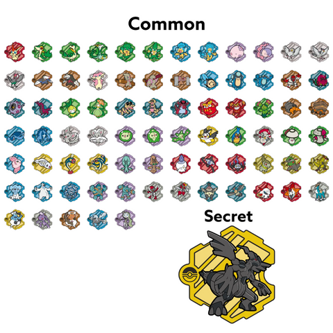 [PRE ORDER] Pokemon Black & White Puzzle Magnet Set - Black (Chinese)