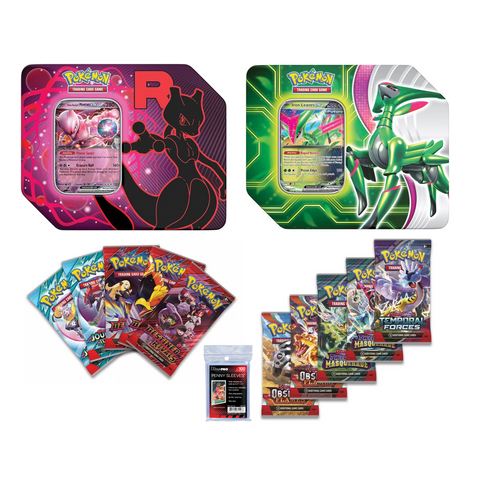 Pokemon Team Rocket Paradox Clash Tin Bundle