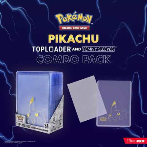 Ultra Pro Top Loaders 3x4 Pikachu and Penny Sleeves Combo (25 Count)