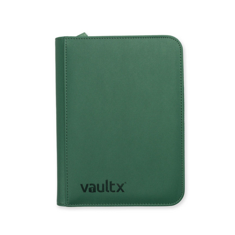 Vault X Exo-Tec Zip Binder Metallic Green 4-Pocket