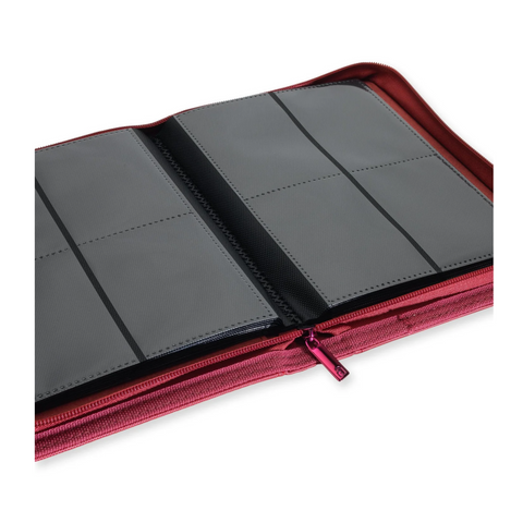 Vault X Exo-Tec Zip Binder Metallic Red 4-Pocket