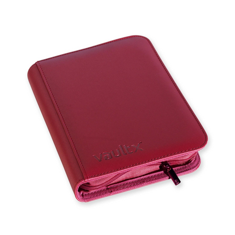 Vault X Exo-Tec Zip Binder Metallic Red 4-Pocket