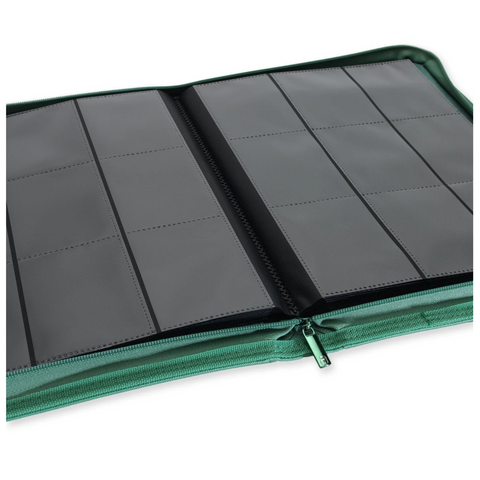 Vault X Exo-Tec Zip Binder Metallic Green 9-Pocket