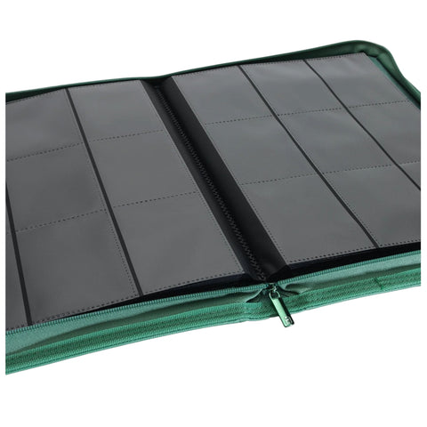 Vault X Exo-Tec Zip Binder Metallic Green 9-Pocket