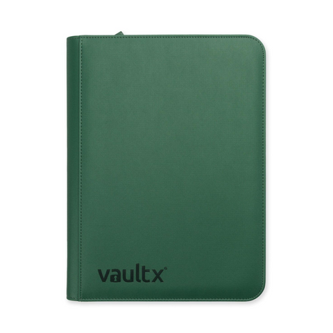 Vault X Exo-Tec Zip Binder Metallic Green 9-Pocket