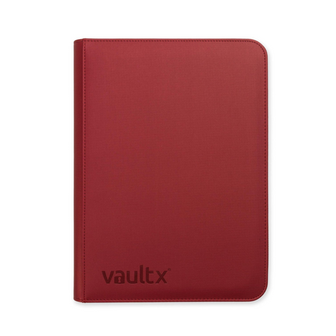 Vault X Exo-Tec Zip Binder Metallic Red 9-Pocket