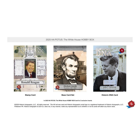 2025 Historic Autographs POTUS: The White House Hobby Box
