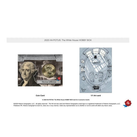 2025 Historic Autographs POTUS: The White House Hobby Box