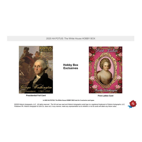 2025 Historic Autographs POTUS: The White House Hobby Box